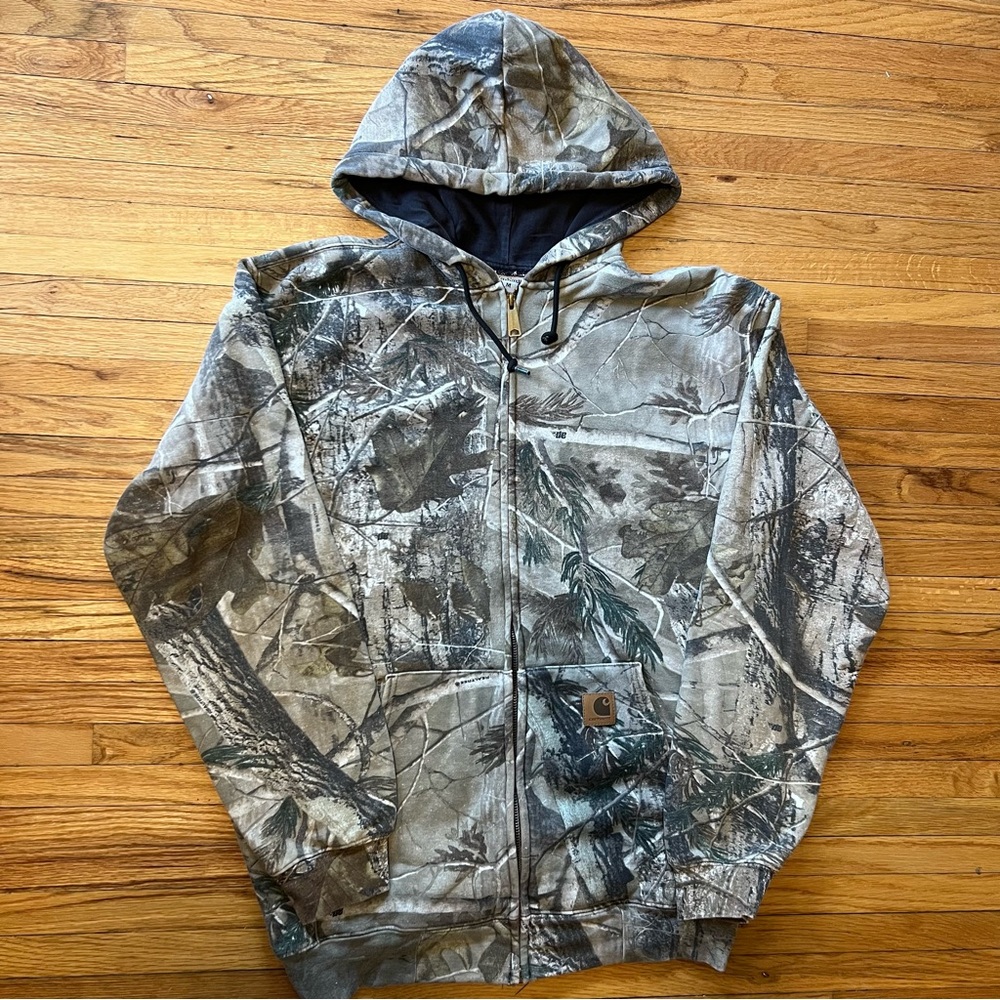 Carhartt Realtree Camo Zip Hoodie - Gray Tan